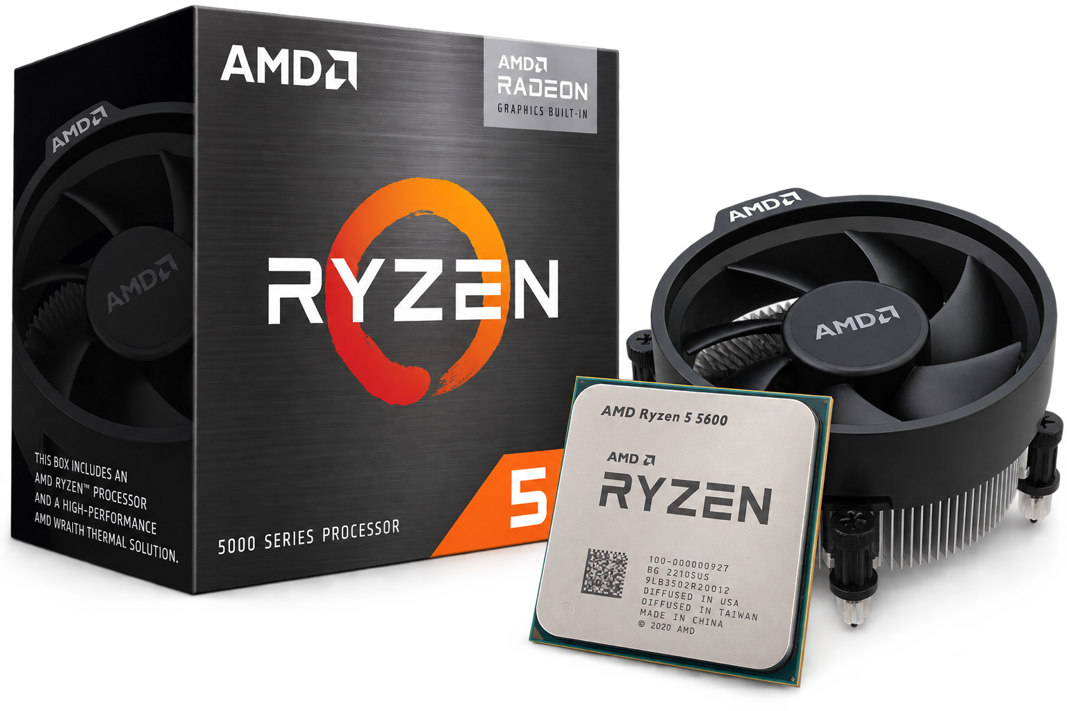 Illustrative processors artwork for Ryzen 5 5600